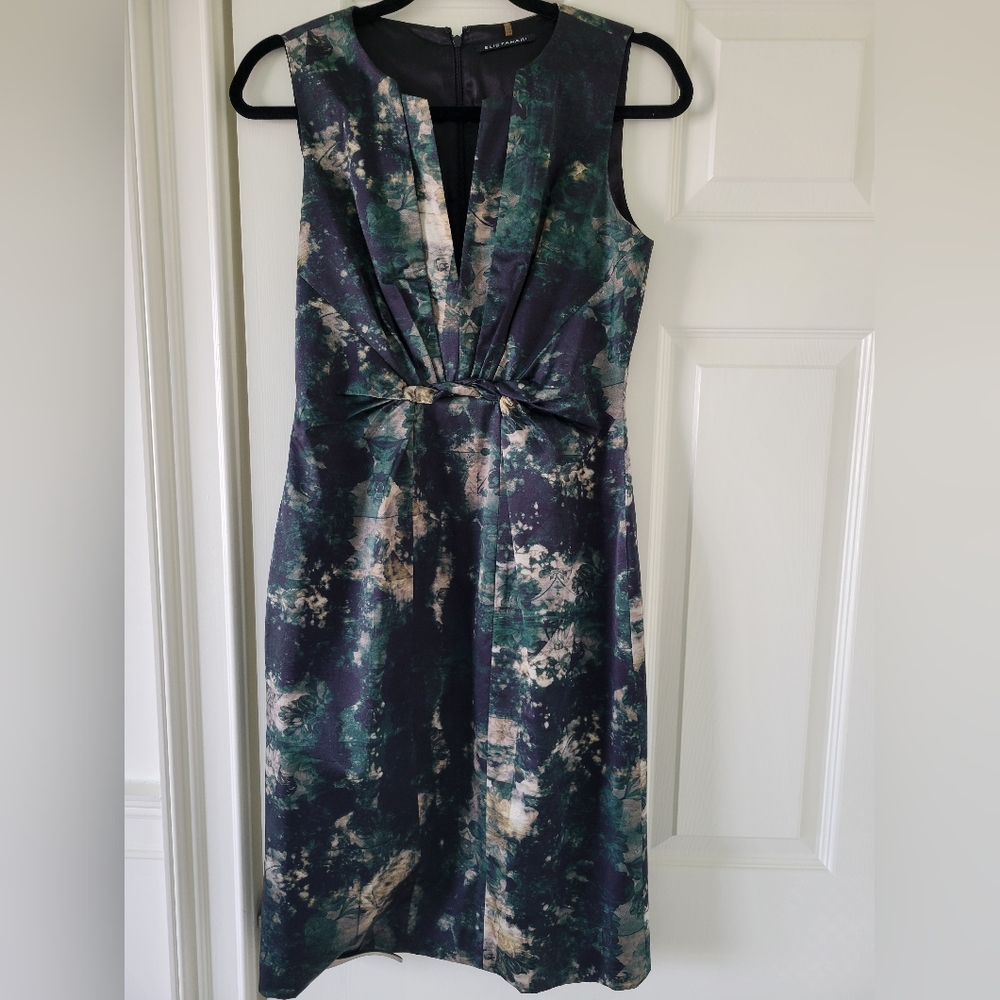 Elie Tahari Green Sleeveless Sheath Dress for Wedding